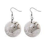 Goat Mother and Baby 1  Button Earrings