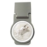 Goat Mother and Baby Money Clip (Round)