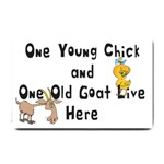 Young Chick Old Goat Small Doormat