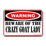 Beware Crazy Goat Lady Small Doormat