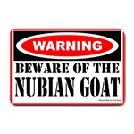 Beware Nubian Goat Small Doormat