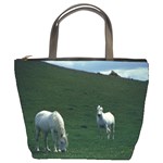 Two White Horses 0002 Bucket Bag