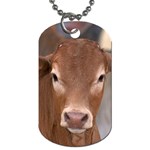 Brown Cow  0003 Dog Tag (Two Sides)
