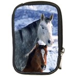 Winter Horses 0004 Compact Camera Leather Case
