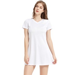 Short Sleeve V-Neck Dress