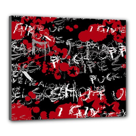 Emo Graffiti Canvas 24  x 20  (Stretched) from ArtsNow.com