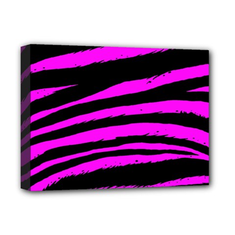 Pink Zebra Deluxe Canvas 16  x 12  (Stretched)  from ArtsNow.com