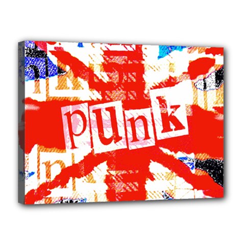 Punk Union Jack Canvas 16  x 12  (Stretched) from ArtsNow.com