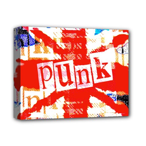 Punk Union Jack Deluxe Canvas 14  x 11  (Stretched) from ArtsNow.com