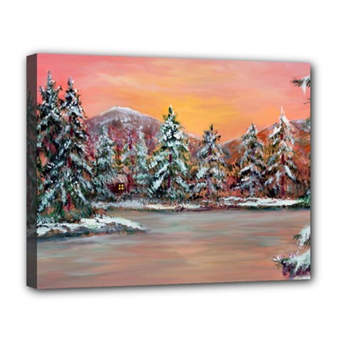  Jane s Winter Sunset   by Ave Hurley of ArtRevu ~ Canvas 14  x 11  (Stretched) from ArtsNow.com