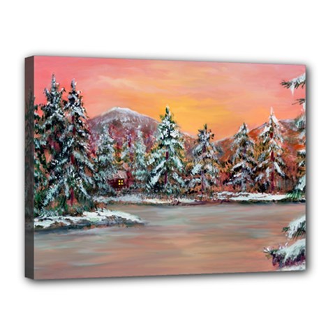  Jane s Winter Sunset   by Ave Hurley of ArtRevu ~ Canvas 16  x 12  (Stretched) from ArtsNow.com