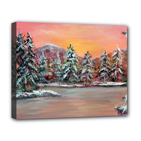  Jane s Winter Sunset   by Ave Hurley of ArtRevu ~ Deluxe Canvas 20  x 16  (Stretched) from ArtsNow.com