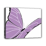 Purple Awareness Butterfly 2 Canvas 10  x 8  (Framed)