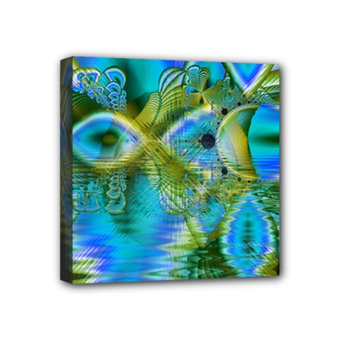 Mystical Spring, Abstract Crystal Renewal Mini Canvas 4  x 4  (Framed) from ArtsNow.com