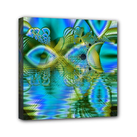 Mystical Spring, Abstract Crystal Renewal Mini Canvas 6  x 6  (Framed) from ArtsNow.com