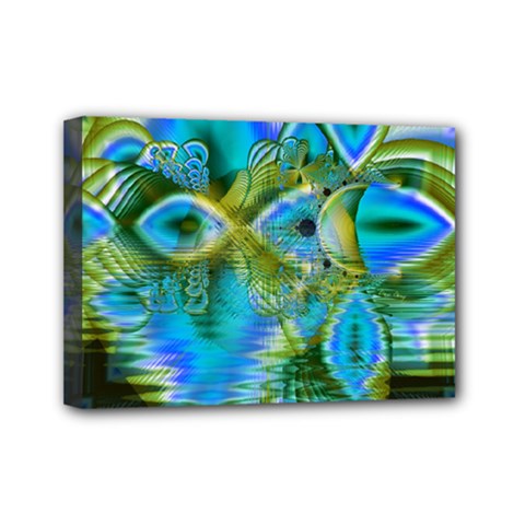 Mystical Spring, Abstract Crystal Renewal Mini Canvas 7  x 5  (Framed) from ArtsNow.com