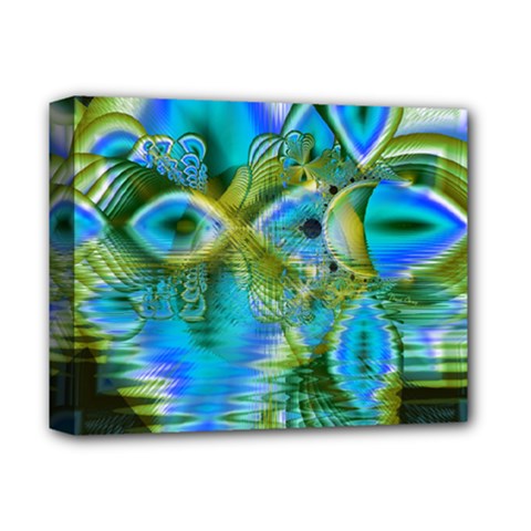 Mystical Spring, Abstract Crystal Renewal Deluxe Canvas 14  x 11  (Framed) from ArtsNow.com