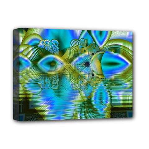 Mystical Spring, Abstract Crystal Renewal Deluxe Canvas 16  x 12  (Framed)  from ArtsNow.com