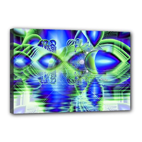 Irish Dream Under Abstract Cobalt Blue Skies Canvas 18  x 12  (Framed) from ArtsNow.com