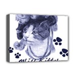 Miss Kitty blues Deluxe Canvas 16  x 12  (Framed) 