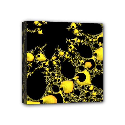 Special Fractal 04 Yellow Mini Canvas 4  x 4  (Framed) from ArtsNow.com