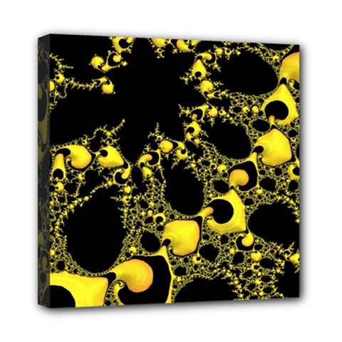 Special Fractal 04 Yellow Mini Canvas 8  x 8  (Framed) from ArtsNow.com