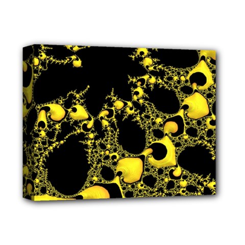 Special Fractal 04 Yellow Deluxe Canvas 14  x 11  (Framed) from ArtsNow.com