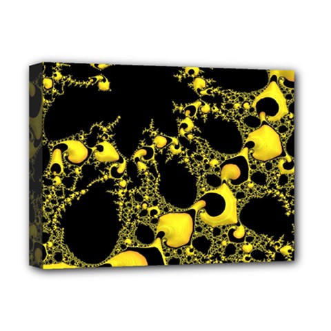 Special Fractal 04 Yellow Deluxe Canvas 16  x 12  (Framed)  from ArtsNow.com