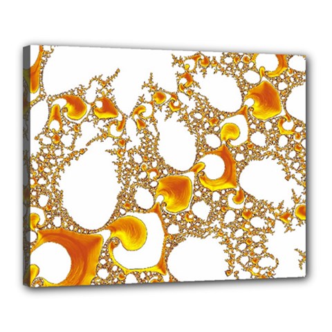 Special Fractal 04 Orange Canvas 20  x 16  (Framed) from ArtsNow.com