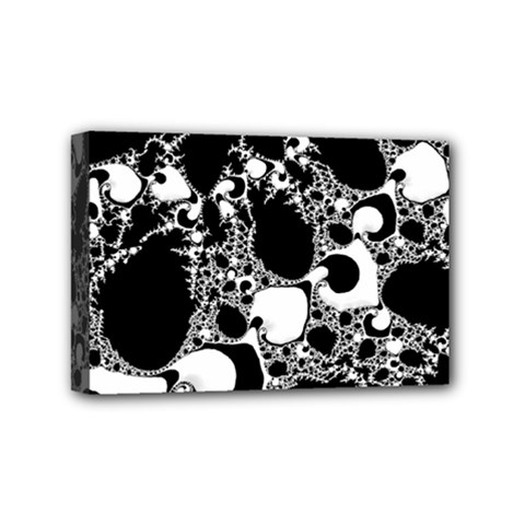 Special Fractal 04 B&w Mini Canvas 6  x 4  (Framed) from ArtsNow.com