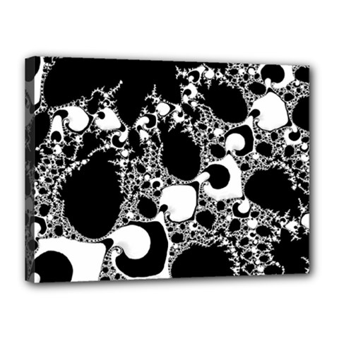 Special Fractal 04 B&w Canvas 16  x 12  (Framed) from ArtsNow.com