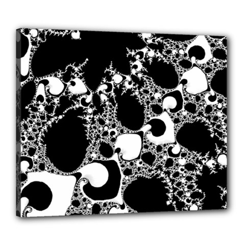 Special Fractal 04 B&w Canvas 24  x 20  (Framed) from ArtsNow.com