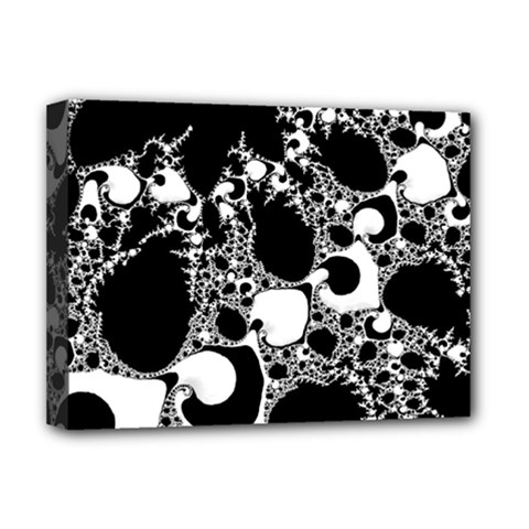 Special Fractal 04 B&w Deluxe Canvas 16  x 12  (Framed)  from ArtsNow.com