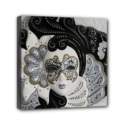 Venetian Mask Mini Canvas 6  x 6  (Framed) from ArtsNow.com