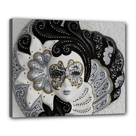 Venetian Mask Canvas 20  x 16  (Framed) from ArtsNow.com