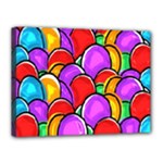 Colored Easter Eggs Canvas 16  x 12  (Framed)