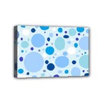 Bubbly Blues Mini Canvas 6  x 4  (Framed)