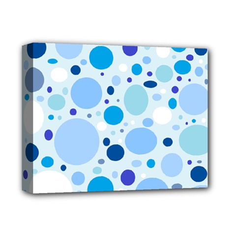 Bubbly Blues Deluxe Canvas 14  x 11  (Framed) from ArtsNow.com