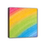 Acrylic Rainbow Mini Canvas 4  x 4  (Framed)