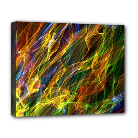 Abstract Smoke Deluxe Canvas 20  x 16  (Framed) from ArtsNow.com