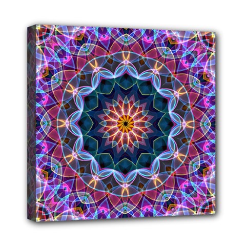 Purple Lotus Mini Canvas 8  x 8  (Framed) from ArtsNow.com