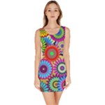 Psychedelic Floral Bodycon Dress