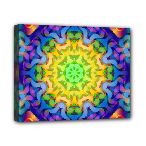 Psychedelic Abstract Canvas 10  x 8  (Framed) from ArtsNow.com