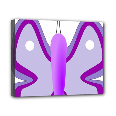 Cute Awareness Butterfly Canvas 10  x 8  (Framed) from ArtsNow.com