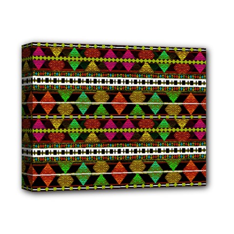 Aztec Style Pattern Deluxe Canvas 14  x 11  (Framed) from ArtsNow.com