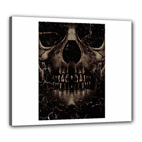 Skull Poster Background Canvas 24  x 20  (Framed) from ArtsNow.com