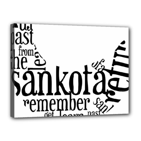 Sankofashirt Canvas 16  x 12  (Framed) from ArtsNow.com