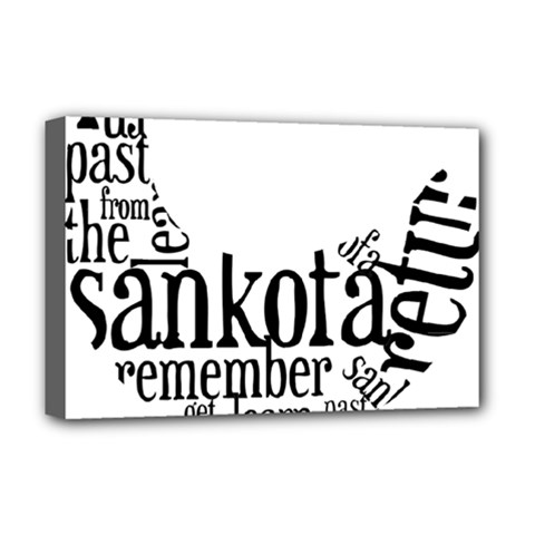 Sankofashirt Deluxe Canvas 18  x 12  (Framed) from ArtsNow.com