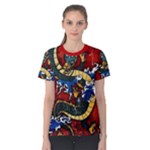 Dragon All Over Print Coolmax Tee (Women)