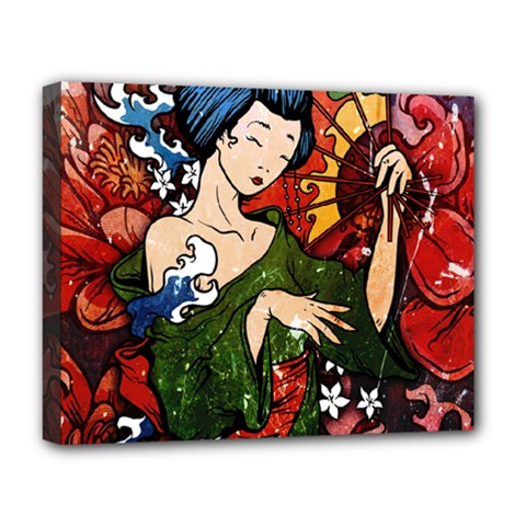 Geisha Deluxe Canvas 20  x 16  (Stretched) from ArtsNow.com